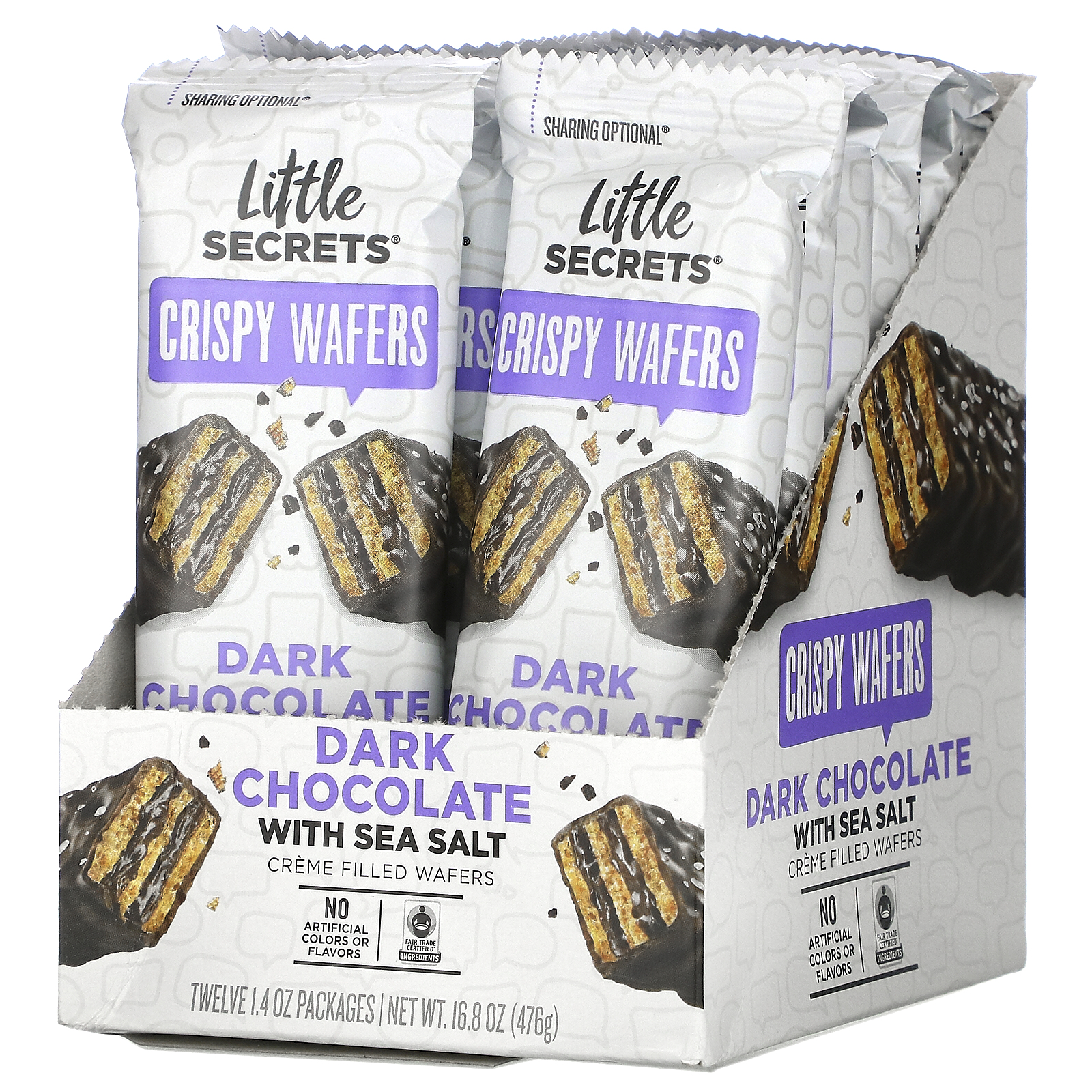 Little Secrets Dark Chocolate Crispy 2021年レディースファッション福袋特集 Wafer Sea 2021 Salt 1.4 Each Pack 12 oz g 40