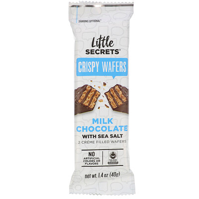 Little Secrets Milk Chocolate Wafer, Sea Salt, 1.4 oz (40 g)