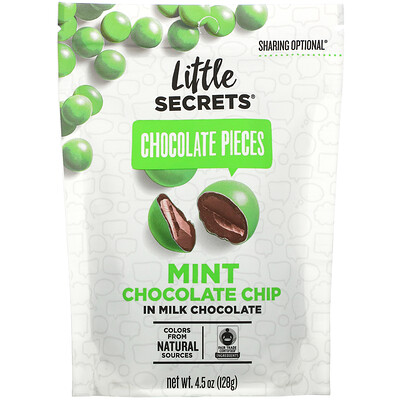 Little Secrets Chocolate Pieces, Mint Chocolate Chip, 4.5 oz (128 g)