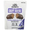Литтл Секретс, Mini Crispy Wafers, темный шоколад с морской солью, 10 мини-упаковок в индивидуальной упаковке, 100 г (3,5 унции)