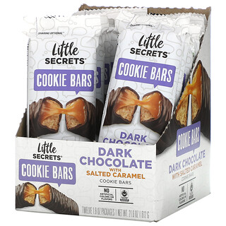 Little Secrets, Батончики, темный шоколад с соленой карамелью, 12 пакетиков по 50 г (1,8 унции)