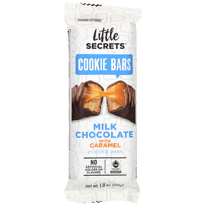 Little Secrets Milk Chocolate Cookie Bar, Caramel, 1.8 oz (50 g)