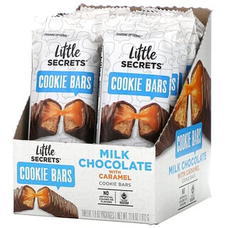 Little Secrets, Cookie Bars, молочный шоколад с карамелью, 12 пакетиков по 50 г (1,8 унции)