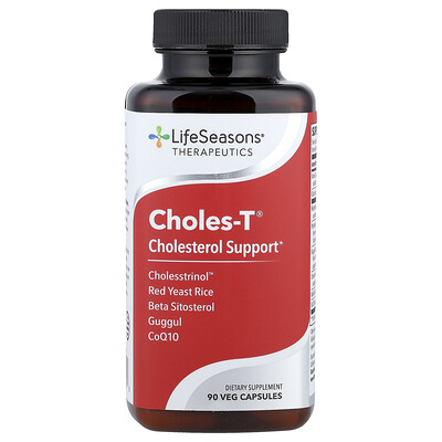 LifeSeasons, Choles-T®, Refuerzo para el colesterol, 90 cápsulas vegetales
