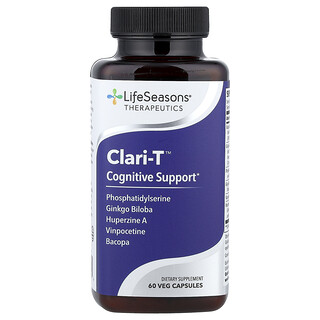 لايف سيزونز‏, Clari-T ™ ، لدعم الإدراك ، 60 كبسولة نباتية