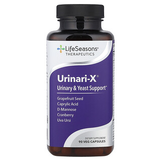 LifeSeasons, Urinari-X®, virtsatie- ja hiivatulehdusten tuki, 90 kasviskapselia