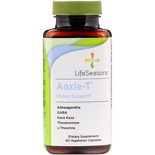 LifeSeasons, Anxie-T, ayuda a disminuir el estrés, 60 cápsulas vegetarianas