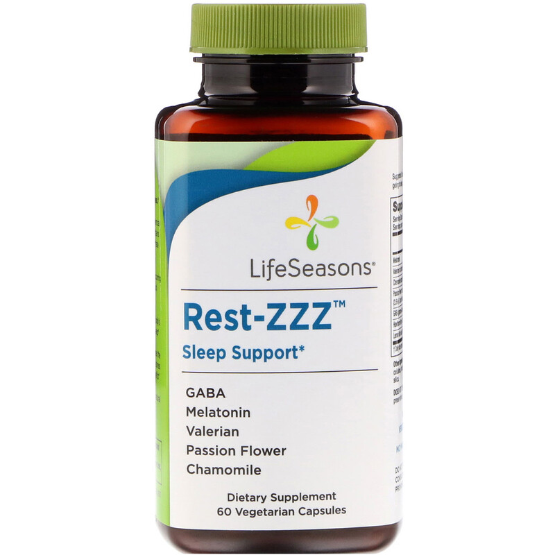 LifeSeasons, RestZZZ Sleep Support, 60 Vegetarian Capsules iHerb