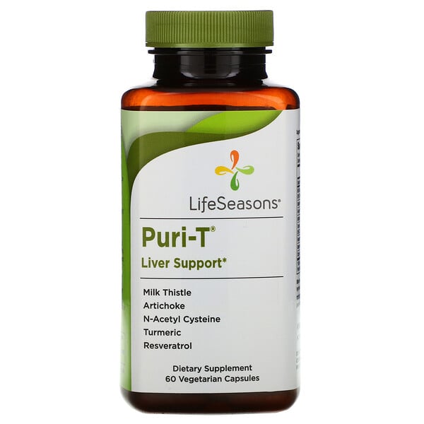 LifeSeasons, Puri-T, 60 Vegetarian Capsules