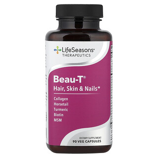 LifeSeasons, Beau-T®, Hair, Skin & Nails, 90 Veg Capsules