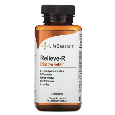 LifeSeasons Relieve-R, Effective Relief, 46 Vegetarian Capsules