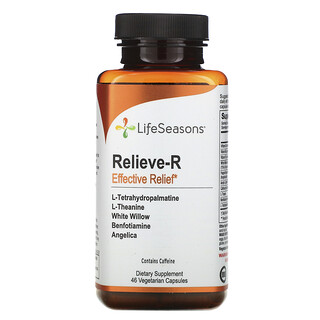 LifeSeasons, Relieve-R, Effective Relief, 46 Vegetarian Capsules 