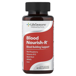 LifeSeasons, Blood Nourish-R®, Blood Building Support, 60 Veg Capsules