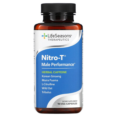 

LifeSeasons Поддержка производительности для мужчин Nitro-T 90 вегетарианских капсул