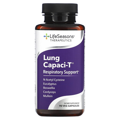 

LifeSeasons Lung Capaci-T Respiratory Support 90 Veg Capsules