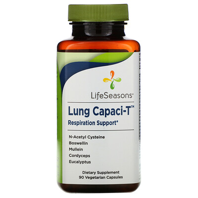 LifeSeasons Lung Capaci-T, 90 Vegetarian Capsules