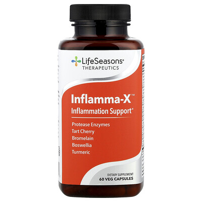 LifeSeasons, Inflamma-X™, Refuerzo para la inflamación, 60 cápsulas vegetales