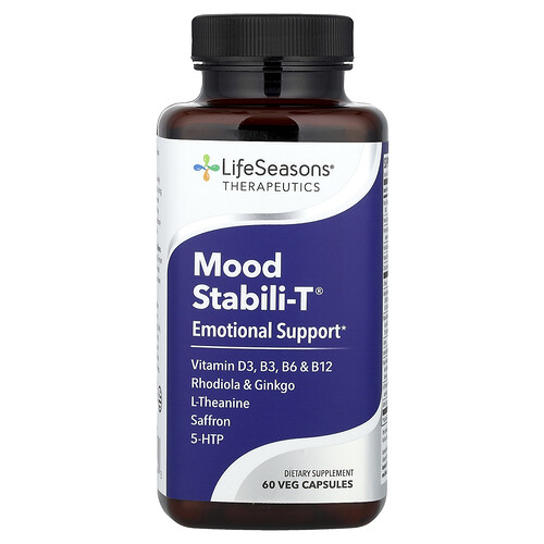 LifeSeasons, Mood Stabili-T, 60 vegetarische Kapseln