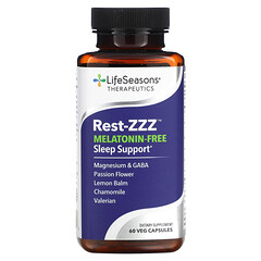 Rest-ZZZ, підтримка сну без мелатоніну, 60 рослинних капсул