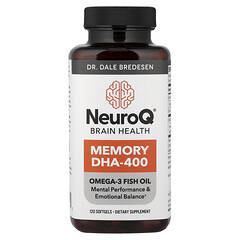 NeuroQ® Brain Health, ДГК-400 для пам'яті, 120 капсул