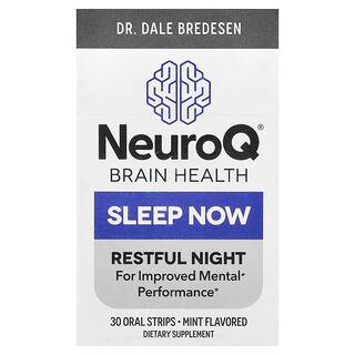 LifeSeasons, NeuroQ®, Brain Health, Sleep Now, Mint, 30 Oral Strips
