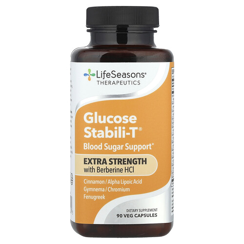 Lifeseasons Therapeutics, Glucose Stabili-T® With Berberine HCl, 90 Veg Capsules