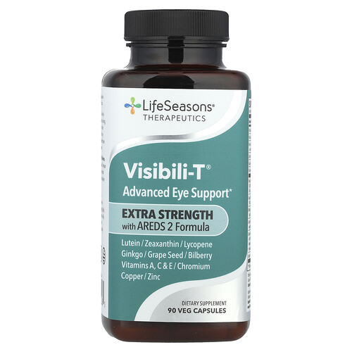 LifeSeasons, Therapeutics, Visibili-T® mit AREDS 2-Formel, 90 pflanzliche Kapseln