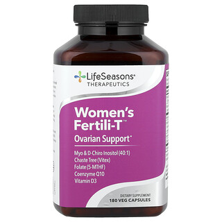 LifeSeasons, Therapeutics, Fertili-T™ para mujeres, 180 cápsulas vegetales