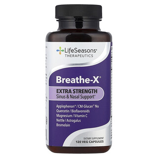 LifeSeasons, Therapeutics, Breathe-X®, 120 вегетаріанських капсул