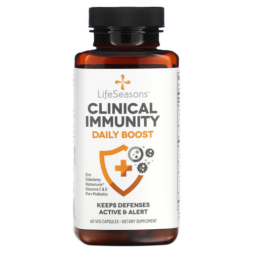 LifeSeasons, Clinical Immunity, Daily Boost, 60 pflanzliche Kapseln