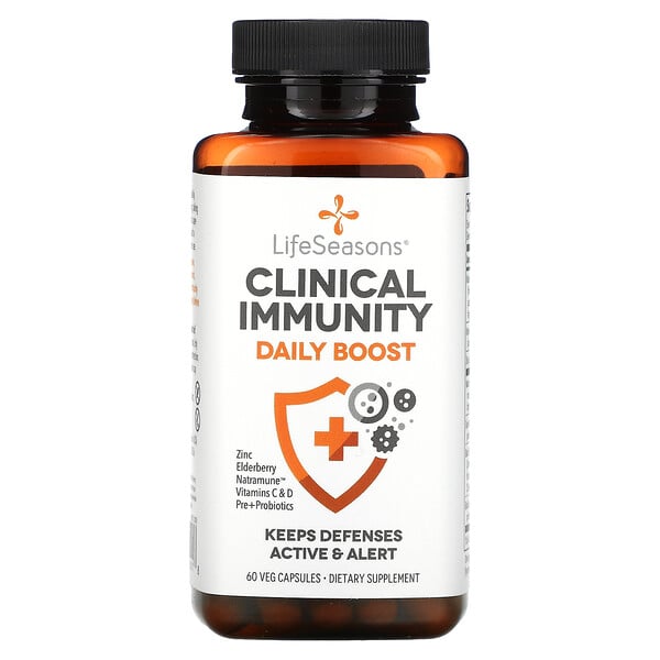 LifeSeasons, Clinical Immunity Daily Boost, 60 Veg Capsules