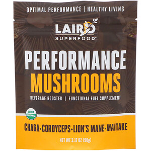 Отзывы о Laird Superfood, Performance Mushrooms, 3.17 oz (90 g)