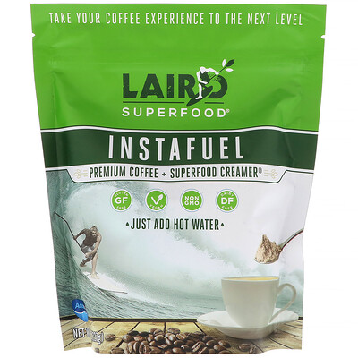 

InstaFuel, растворимый кофе премиум-качества + сливочник Laird Superfood, 8 унц. (227 г)