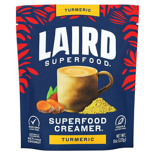 Laird Superfood, Süper Gıda Kreması, Zerdeçal, 8 oz (227 gr)