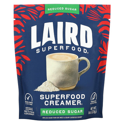 

Laird Superfood, Superfood Creamer, Reduce Sugar, 8 oz (227 g)