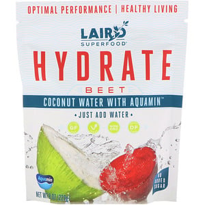 Отзывы о Laird Superfood, Hydrate, Coconut Water with Aquamin, Beet, 8 oz (227 g)