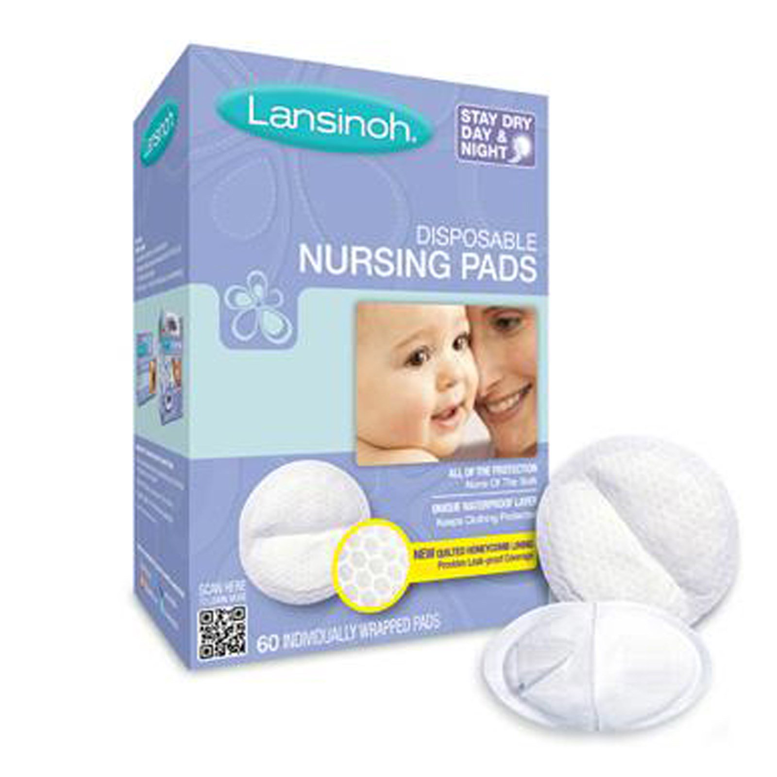 Gel Breast Pads for Breastfeeding 2 Pads with Lanolin Nipple Cream for Breastfeeding 1.41 Ounces