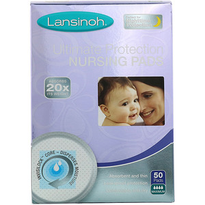 Отзывы о Лансинох, Ultimate Protection Nursing Pads, Maximum, 50 Pads