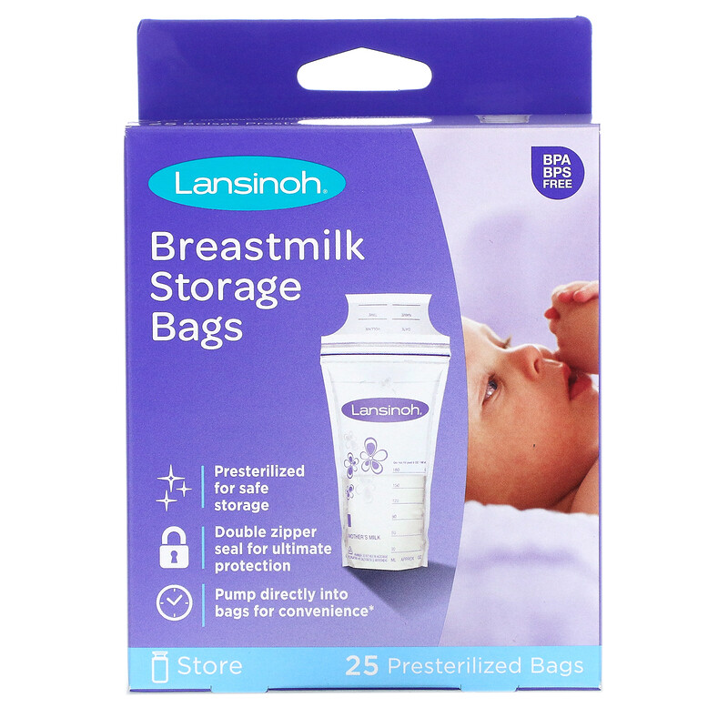 Buy Lansinoh Breast Milk Pre Sterilised Storage Bag White100 Pieces  Online at Low Prices in India  Amazonin