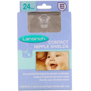 Отзывы о Лансинох, Contact Nipple Shields with Case, 2 Pack 2-24 mm