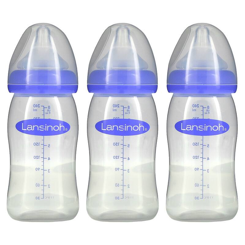 Lansinoh, Breastmilk Feeding Bottles with NaturalWave Nipple, Medium