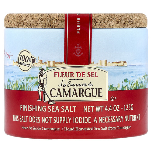 Le Saunier De Camargue Fleur de Sel, Finishing Sea Salt, 4.4 oz (125 g)