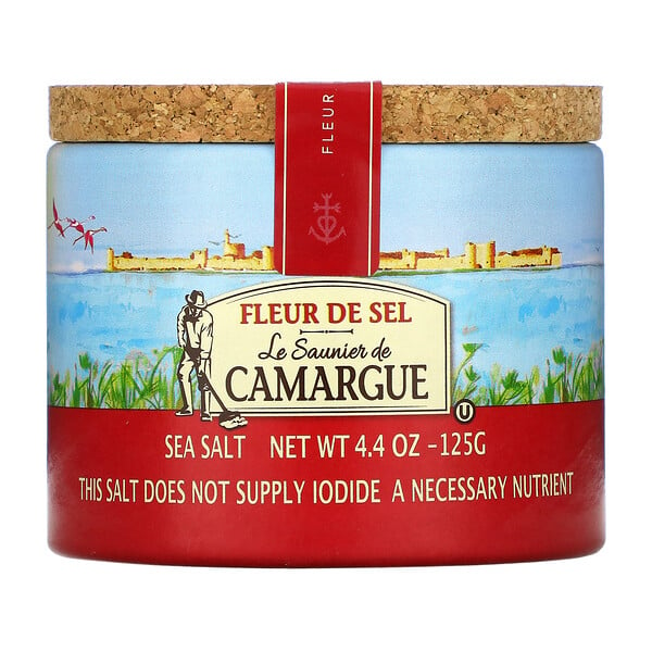 Le Saunier de Camargue, 盐花，海盐，4.4 盎司（125 克）