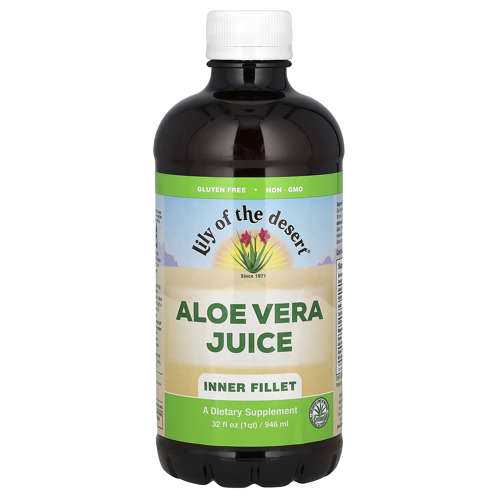 Lily of the Desert Aloe Vera Juice Inner Fillet 32 fl oz 946 ml Kosher