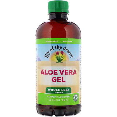 Lily of the Desert Aloe Vera Gel, Whole Leaf Filtered, 32 fl oz (946 ml)