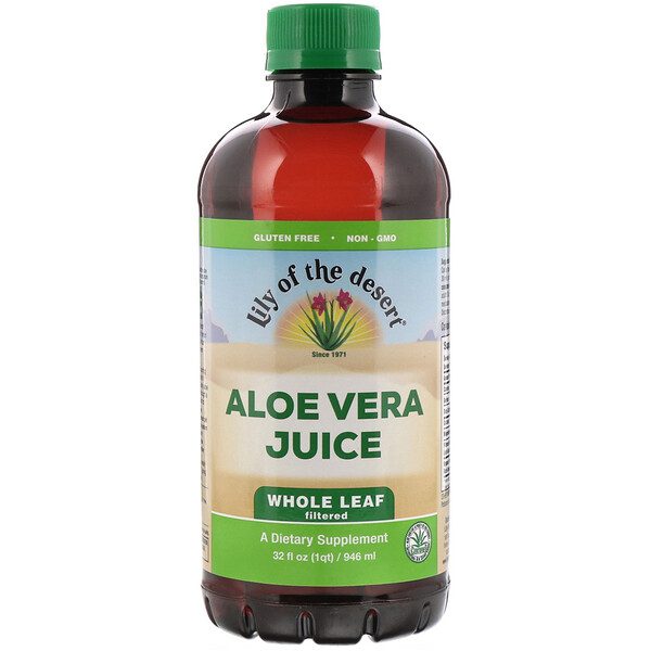 Aloe Vera Juice, Whole Leaf Filtered, 32 fl oz (946 ml)