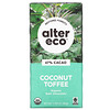 Alter Eco, Organic Chocolate Bar, Coconut Toffee, 47% Cacao, 2.82 oz (80 g)