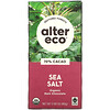 Alter Eco, חטיף שוקולד מריר אורגני, מלח ים‏, 70% קקאו, 80 גרם (2.82 אונקיות)