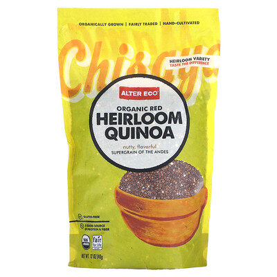 

Alter Eco, Organic Red Heirloom Quinoa, 12 oz (340 g)