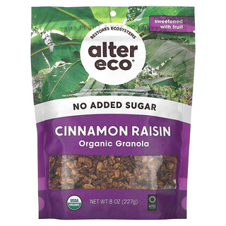 Alter Eco, Granola Orgânica, Canela e Passas, 227 g (8 oz)